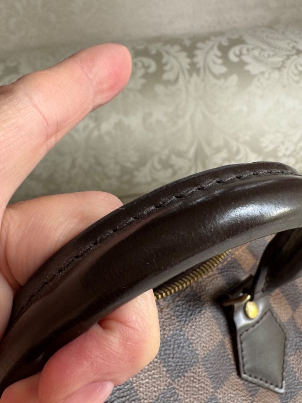 Authentic Louis Vuitton Speedy Bandouliere 35, Damier Ebene - Picture 6 of 6